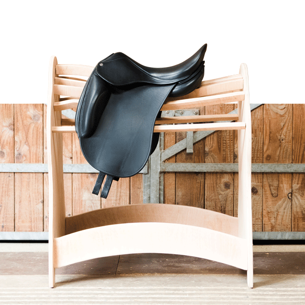 Selle De Dressage Myhorse Cuir Noir Cristal Blanc - Qualité Génie, Taille 15 Pouces